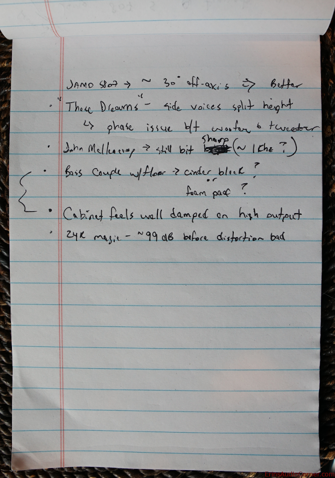 demo notes