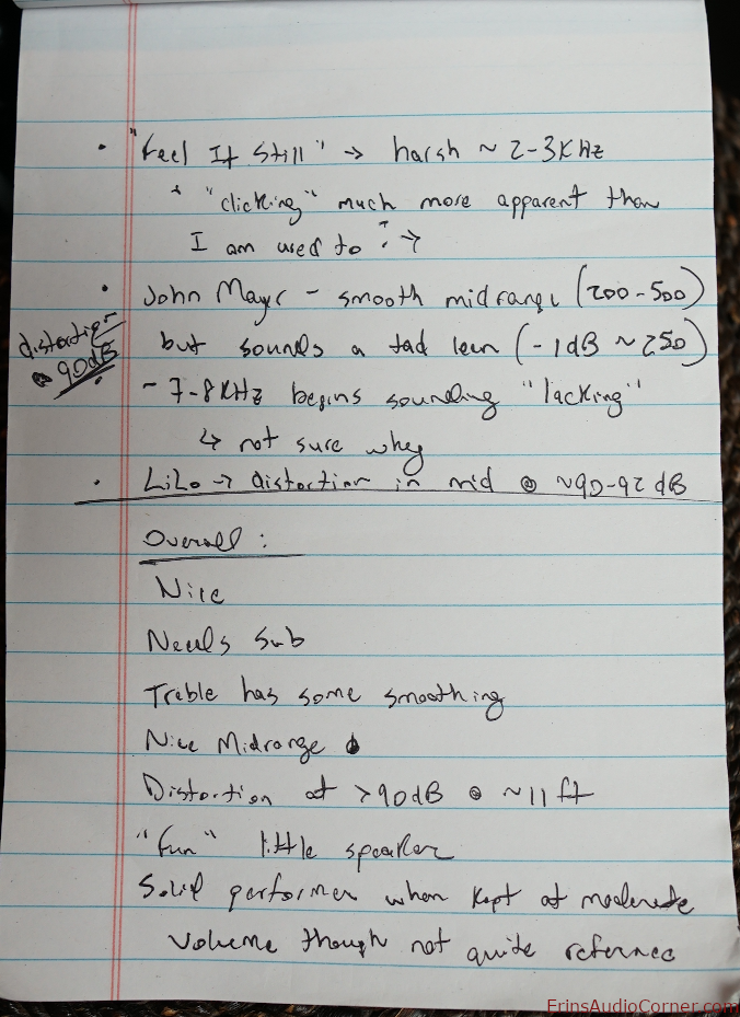 demo notes